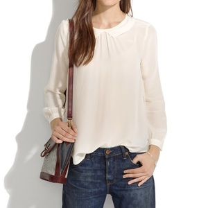 Madewell Peter Pan Blouse Size XS